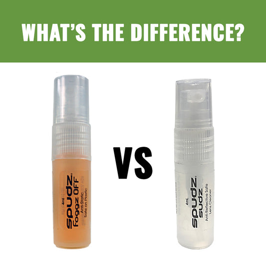 The Differences Between Alpine’s Fogz Off Anti-Fog Spray and Spudz Sudz Eyewear Cleaner