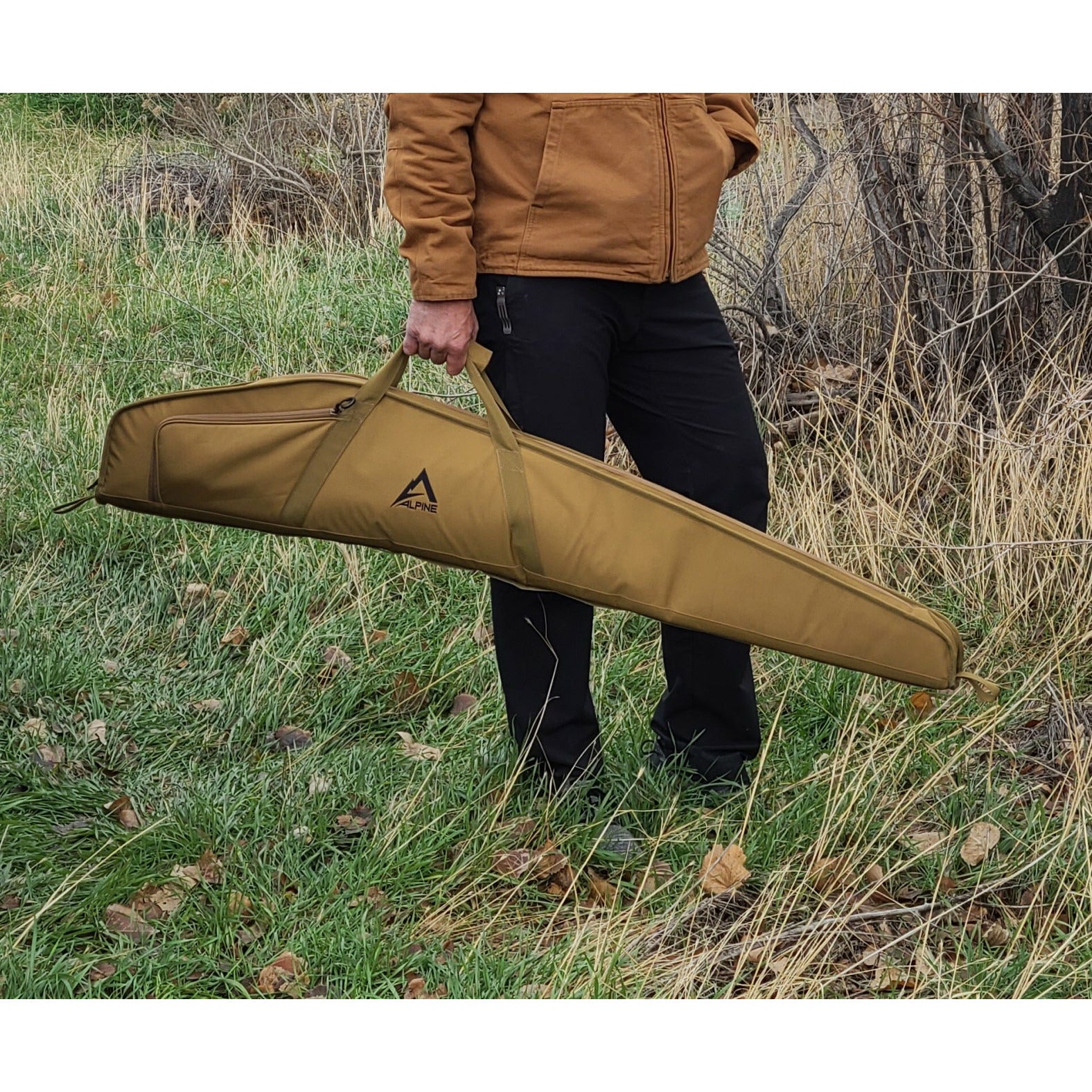 Alpine Innovations Protective Rifle Case Being used in the wilderness to protect