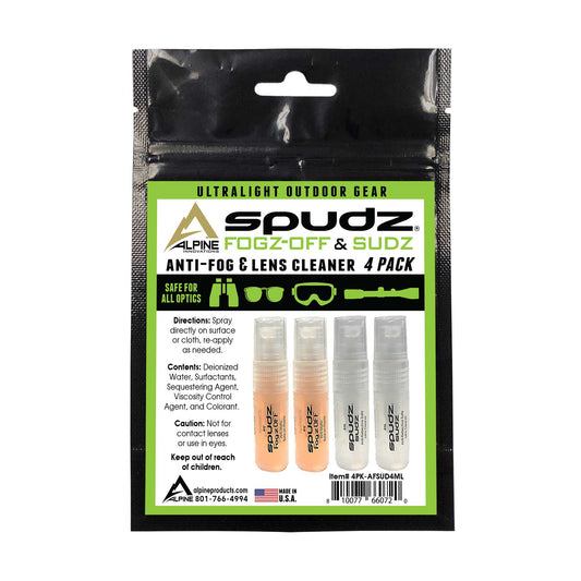 Spudz Sudz Eyewear Cleaner 4 Pack