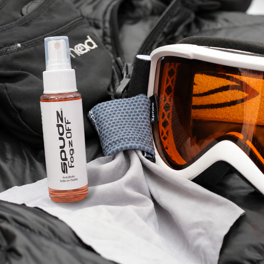 The Differences Between Alpine’s Fogz Off Anti-Fog Spray and Spudz Sudz Eyewear Cleaner