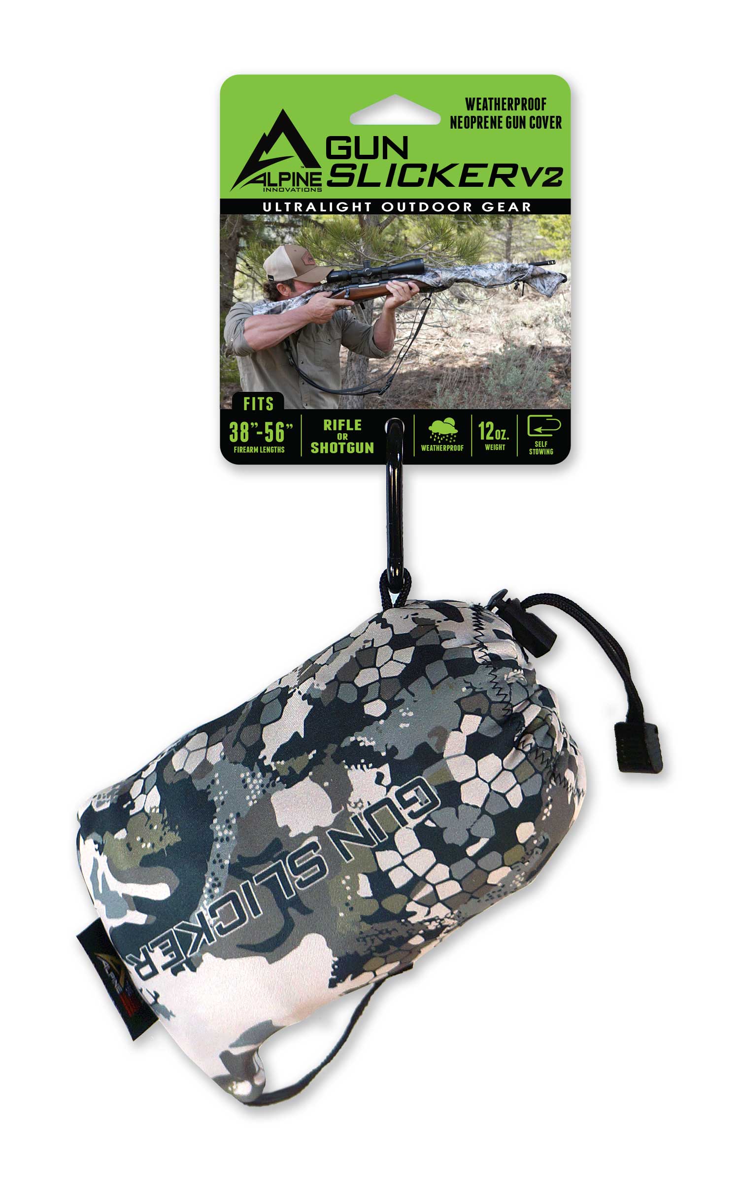 Keep Your Bow Dry And Ready – Alpine Innovations Waterproof Bow Slicker Cover In Alpine Mountain Camo