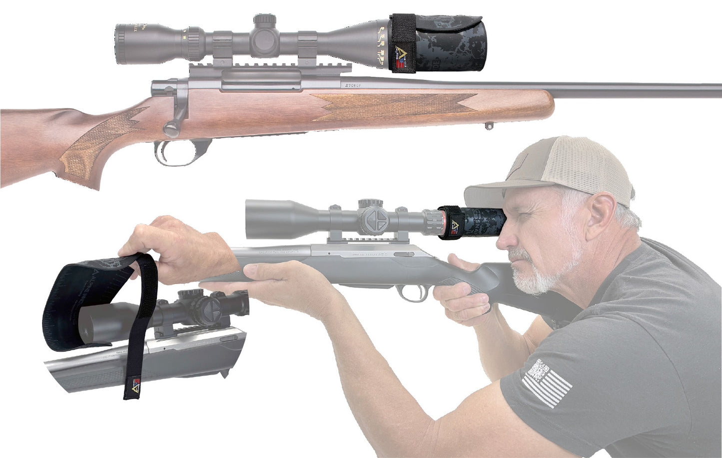 SnapShade™ Rifle Scope Sun Shade & Glare Blocker