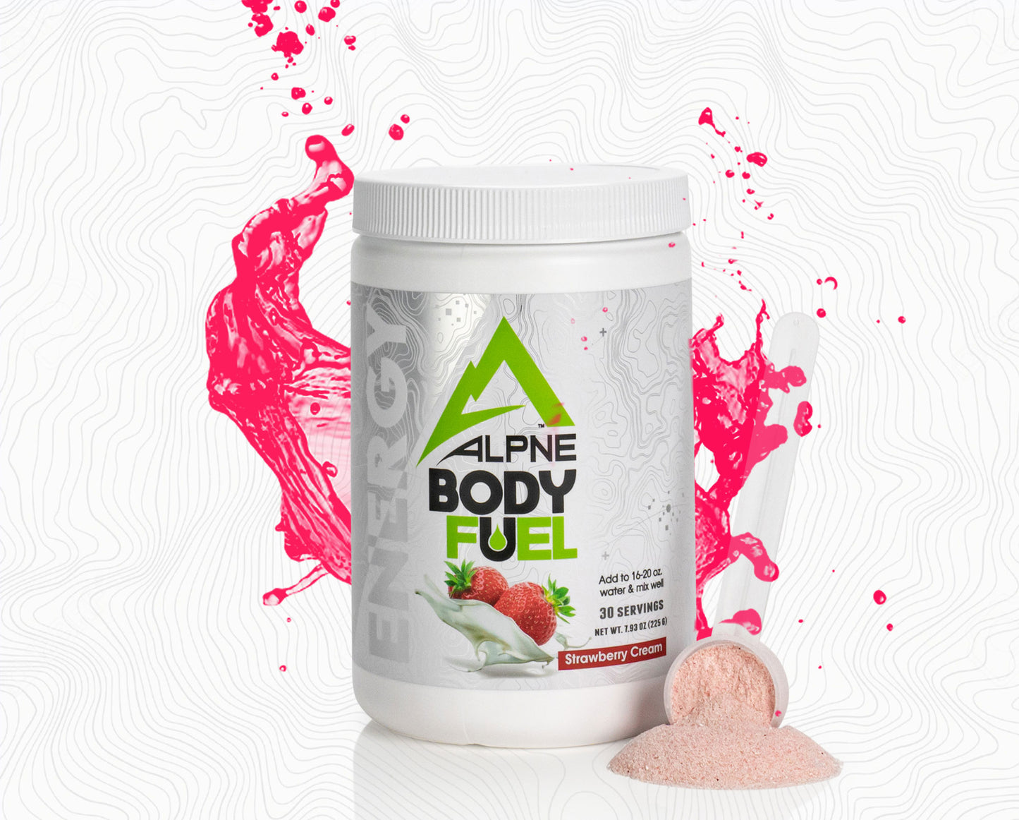 Nootropics Energy Supplement | Alpine Body Fuel | Strawberry Cream